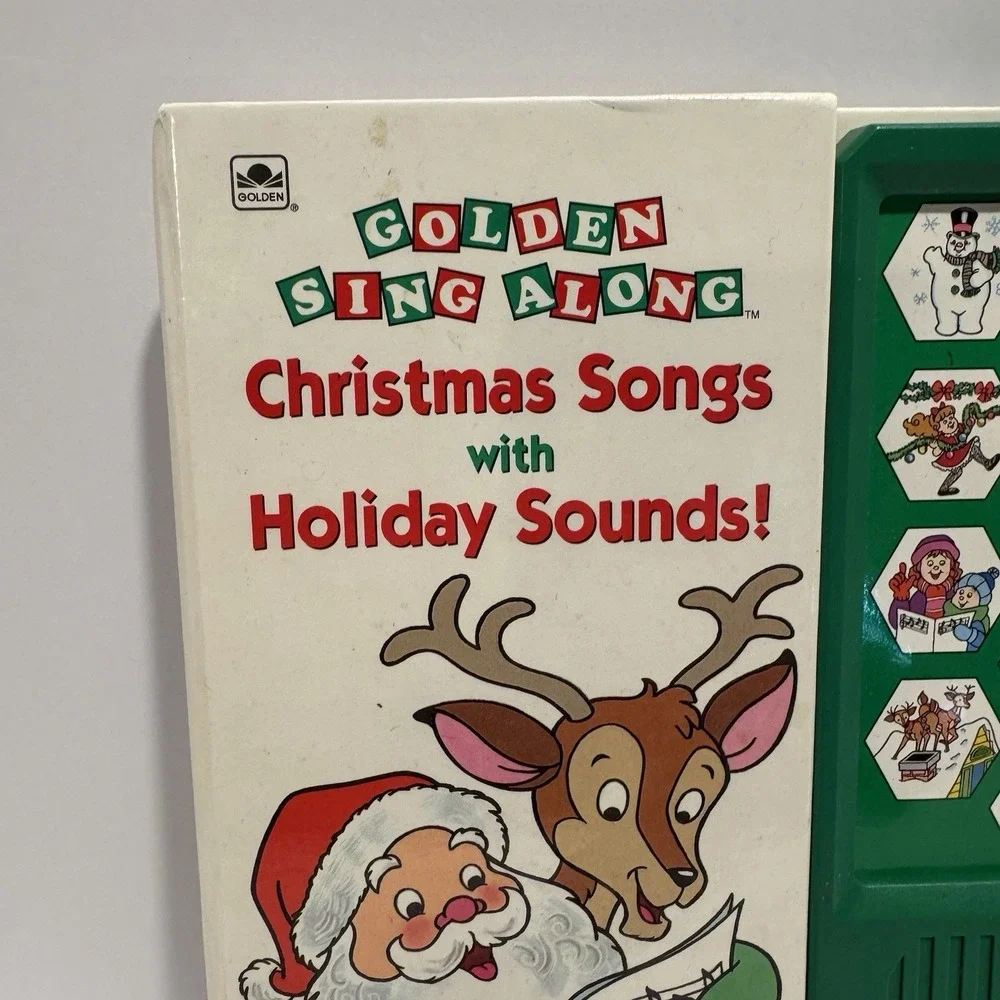 Golden Sing Along Christmas Songs Holiday‎ Children Kids Book 1994 READ DESC.